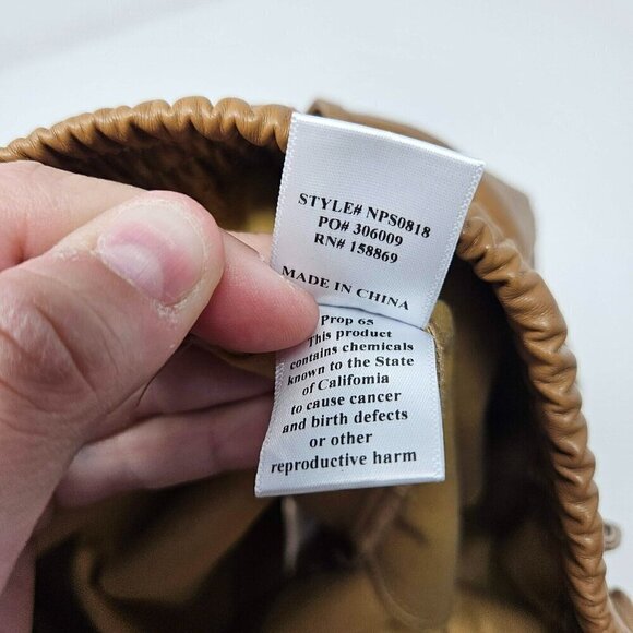 Altar’d State Faux Leather Shorts In Taupe Brown Women’s Size S NEW Relaxed - Picture 7 of 10